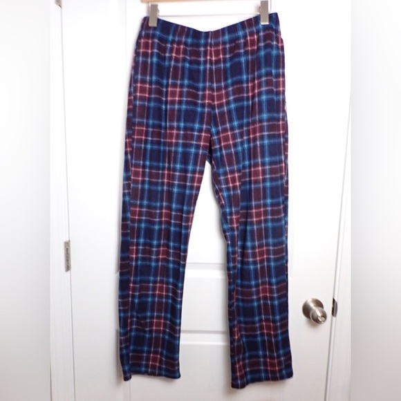 Eddie Bauer Women's Fleece Plaid Pajama Pants size M - Picture 1 of 9